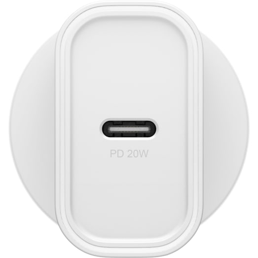 OtterBox 20W Wall Charger - With USB-C and Power Delivery - White