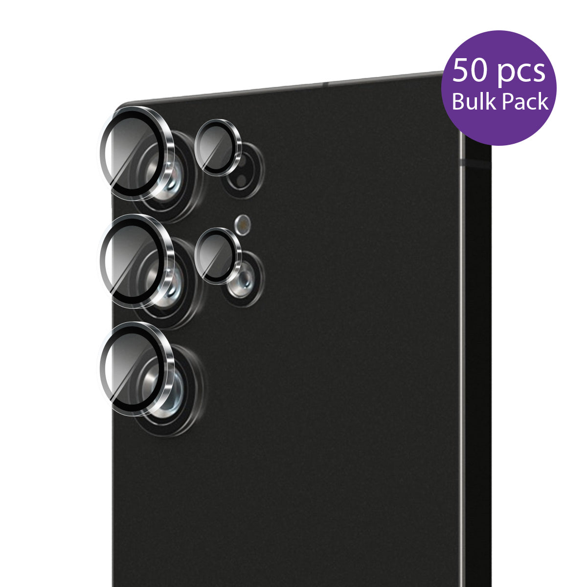 EFM Camera Lens Protector Bulk Pack - For Samsung Galaxy S25 Ultra - Clear