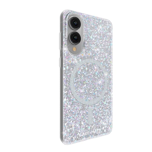 Case-Mate Twinkle Case W/Magnet - For Samsung Galaxy S25 Edge - Disco - Silver / Clear