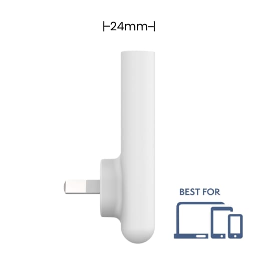 EFM 65W Slimline Wall Charger - With GaN  Power Delivery and PPS - White