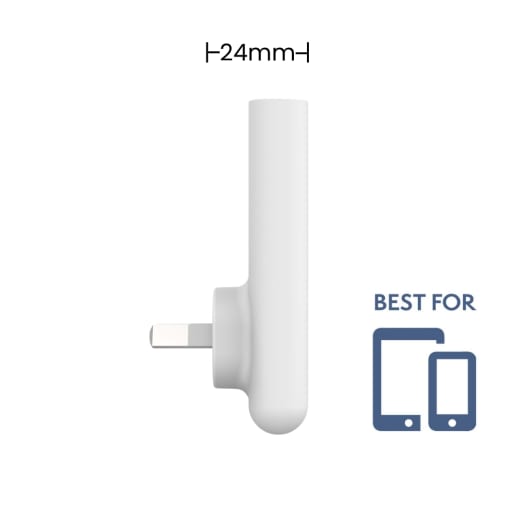 EFM 45W Slimline Wall Charger - With GaN  Power Delivery and PPS - White