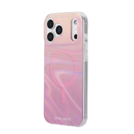Case-Mate Peach Bubble MagSafe Case - For iPhone 17 Pro Max - Iridescent