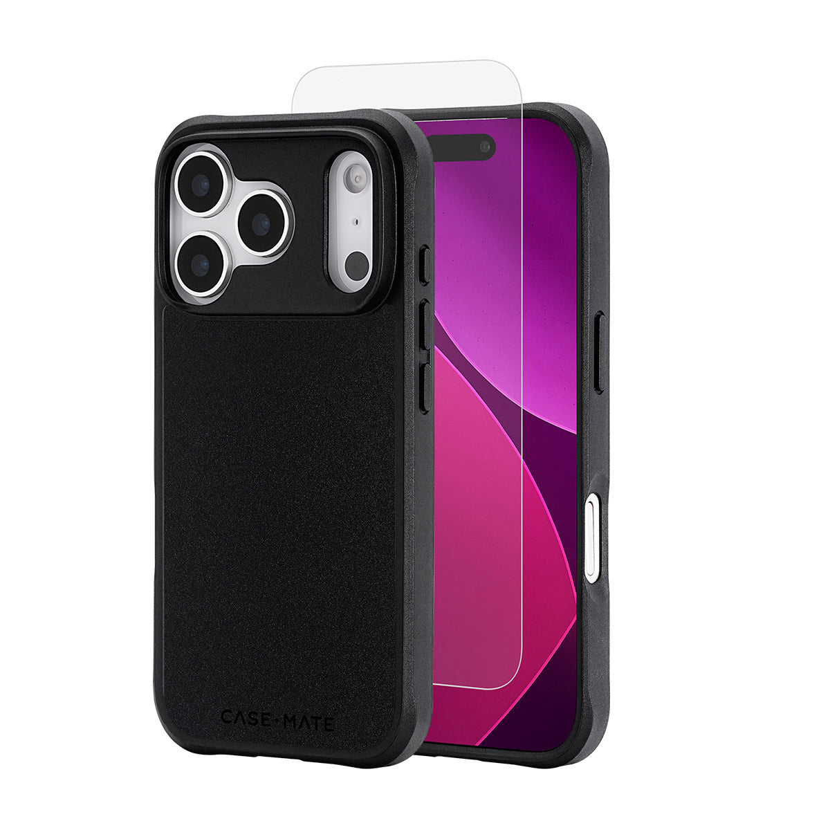 Case-Mate Case & Screen Protection Pack w/MagSafe - For iPhone 17 Pro - Black Case
