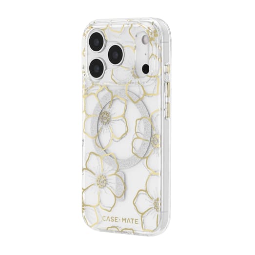 Case-Mate Floral Gems MagSafe Case - For iPhone 17 Pro - Gold