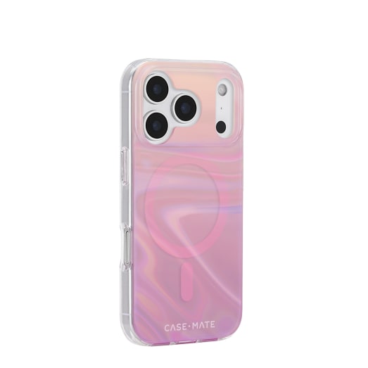 Case-Mate Peach Bubble MagSafe Case - For iPhone 17 Pro - Iridescent
