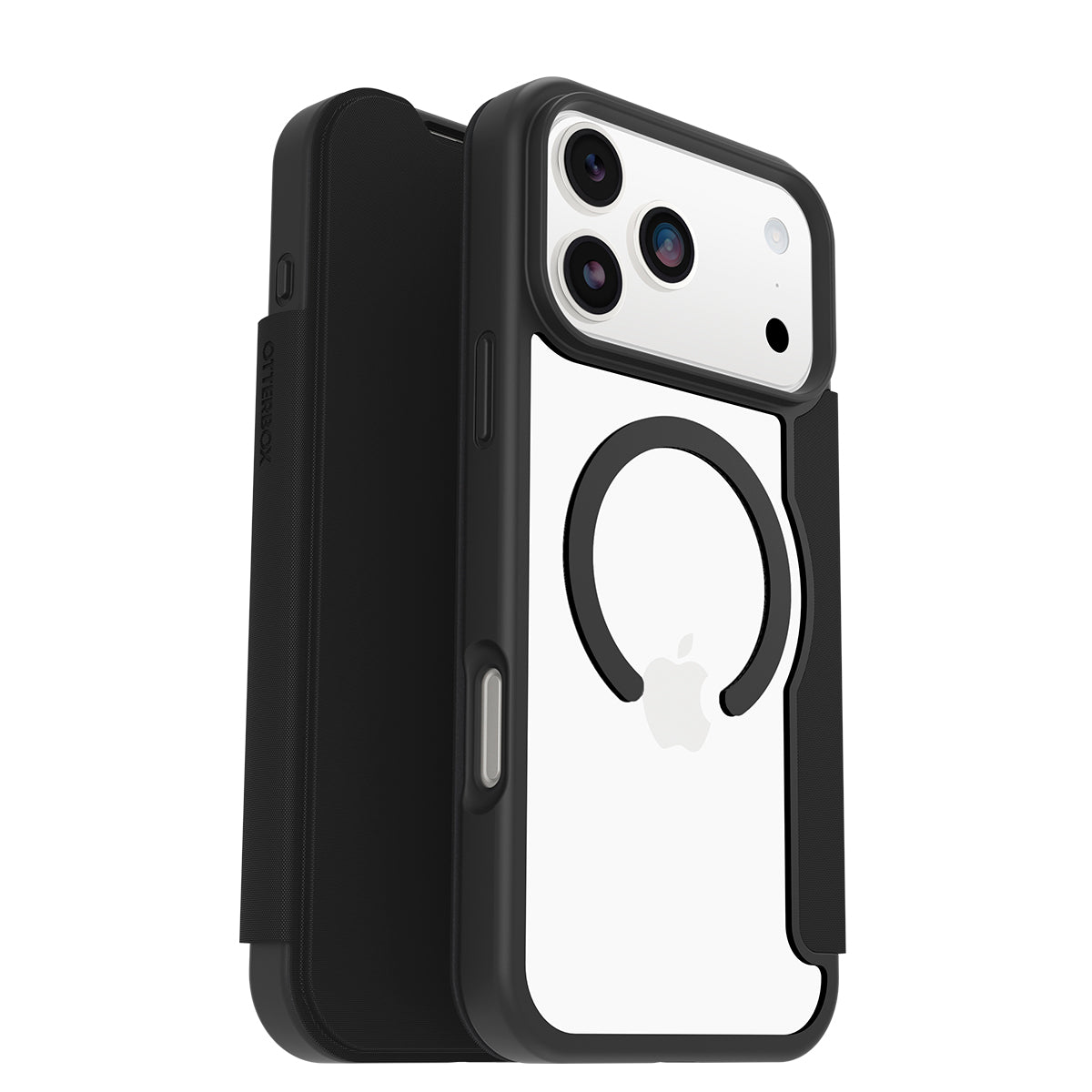 OtterBox React Folio MagSafe Case - For iPhone 17 Pro Max - Black Crystal