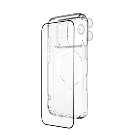 EFM 3-in-1 Case  Screen Armour and Camera Lens Armour Bundle - For iPhone 17 Pro - Clear