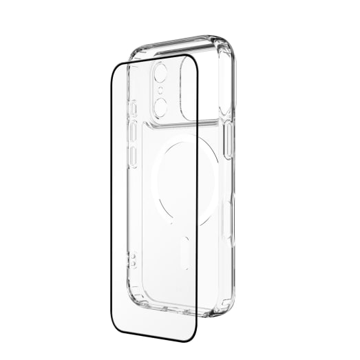 EFM 2-in-1 Case and Impact Glass Screen Armour Bundle - For iPhone 17 Pro - Clear