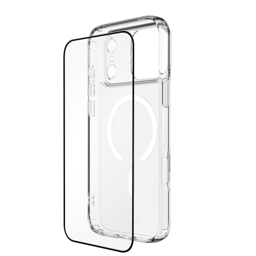 EFM 2-in-1 Case and Impact Glass Screen Armour Bundle - For iPhone 17 Pro Max - Clear