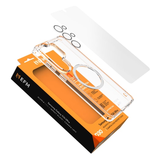 EFM 3-in1 D3O Case  Screen Protection and Camera Lens Protection Bundle - For Samsung Galaxy S26 Ultra - Clear
