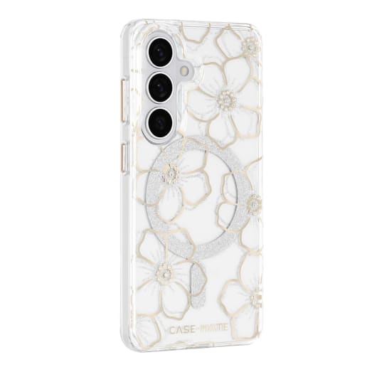 Case-Mate Floral Gems case with Magnet - For Samsung Galaxy S26 - Gold