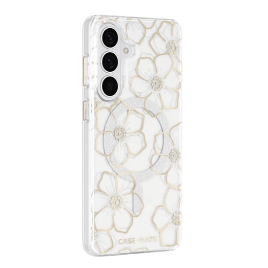 Case-Mate Floral Gems case with Magnet - For Samsung Galaxy S26+ - Gold