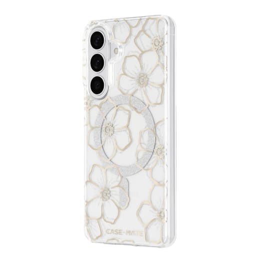 Case-Mate Floral Gems case with Magnet - For Samsung Galaxy S26+ - Gold