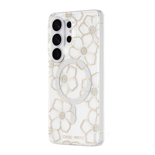 Case-Mate Floral Gems case with Magnet - For Samsung Galaxy S26 Ultra - Gold