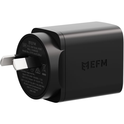 EFM ECO 36W Dual Port Wall Charger