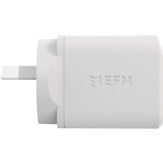 EFM ECO 36W Dual Port Wall Charger - With Power Delivery and PPS - White