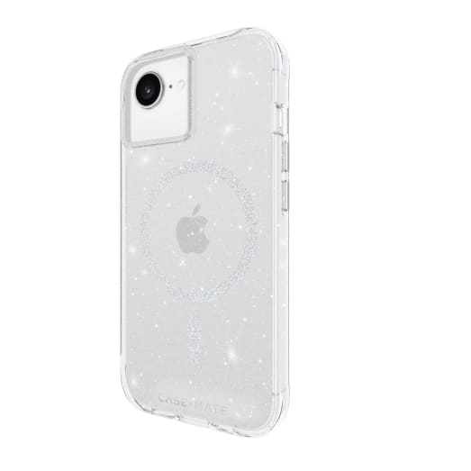 Case-Mate Twinkle MagSafe Case - Suits iPhone 17e/16e/15/14/13 - Twilight Silver - Silver