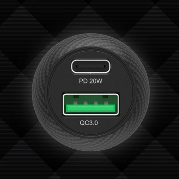 Powertrain Duo 38W Two Ports Car Charger with PD and QC  P1400A