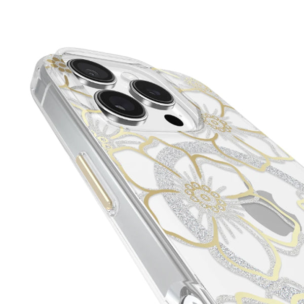 Case-Mate Floral Gems MagSafe Case For iPhone 16 Pro (6.3") - Gold