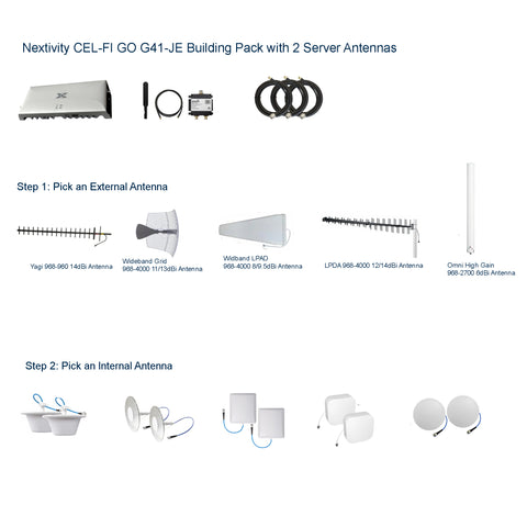 Nextivity CEL-FI GO G41-JE Building Pack with 2 Server Antennas