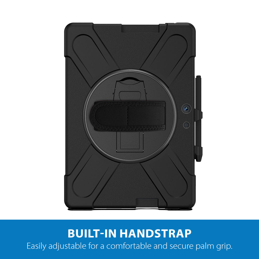 Strike Strike Microsoft Surface X Rugged Case with Hand Strap Case & Lanyard Sholder Strap