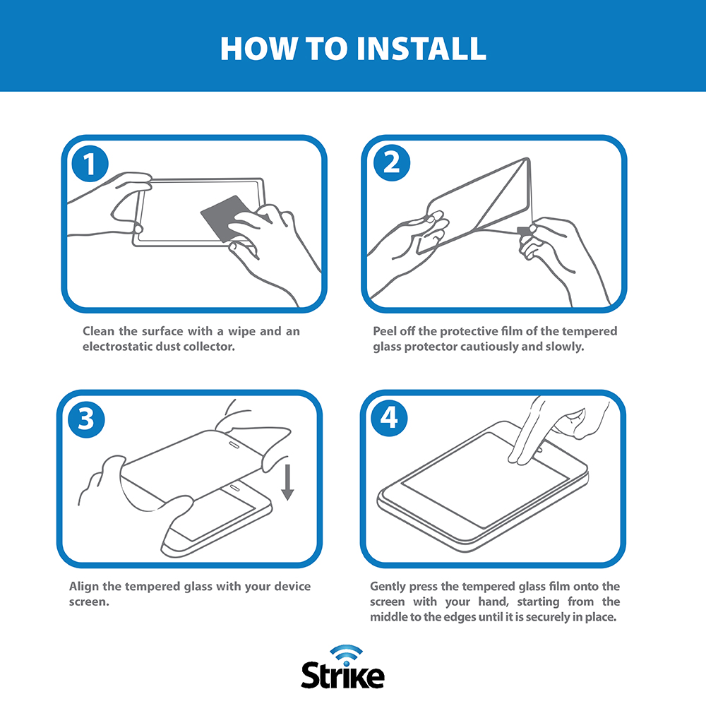 Strike Microsoft Surface Pro 8 Tempered Glass