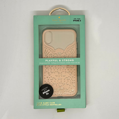 Kate Spade Blush Lace Cage iPhone X/ Xs (5.8")  phone case