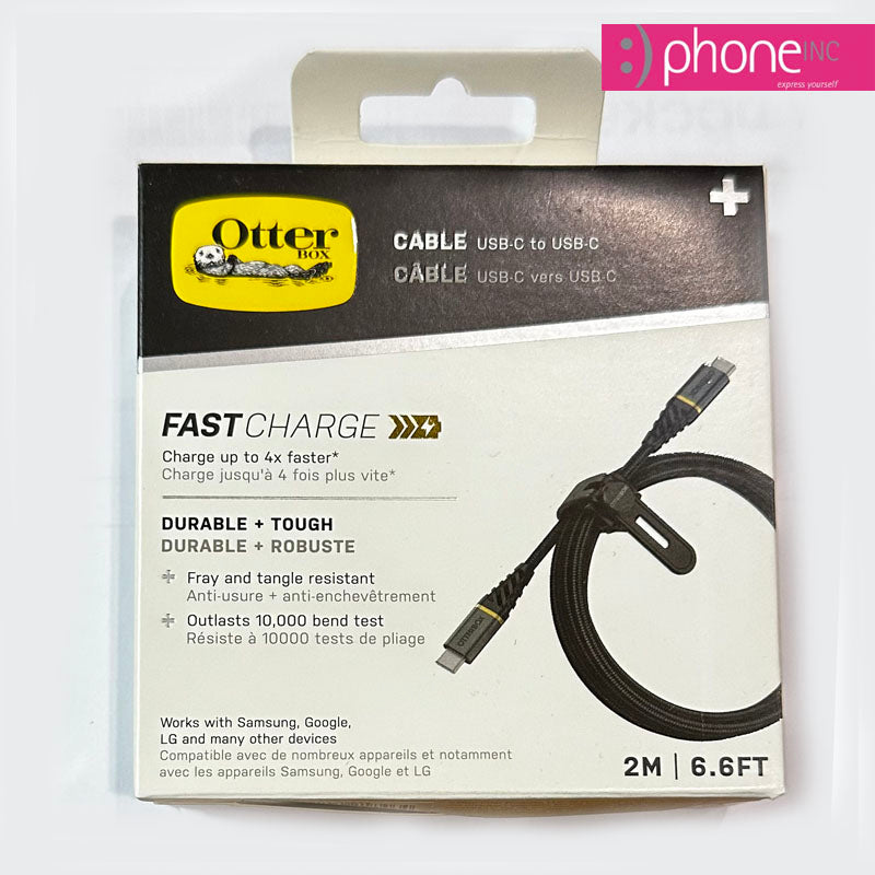 OtterBox Premium Cable USB-C to USB-C Fast Charge cable 2M- Black