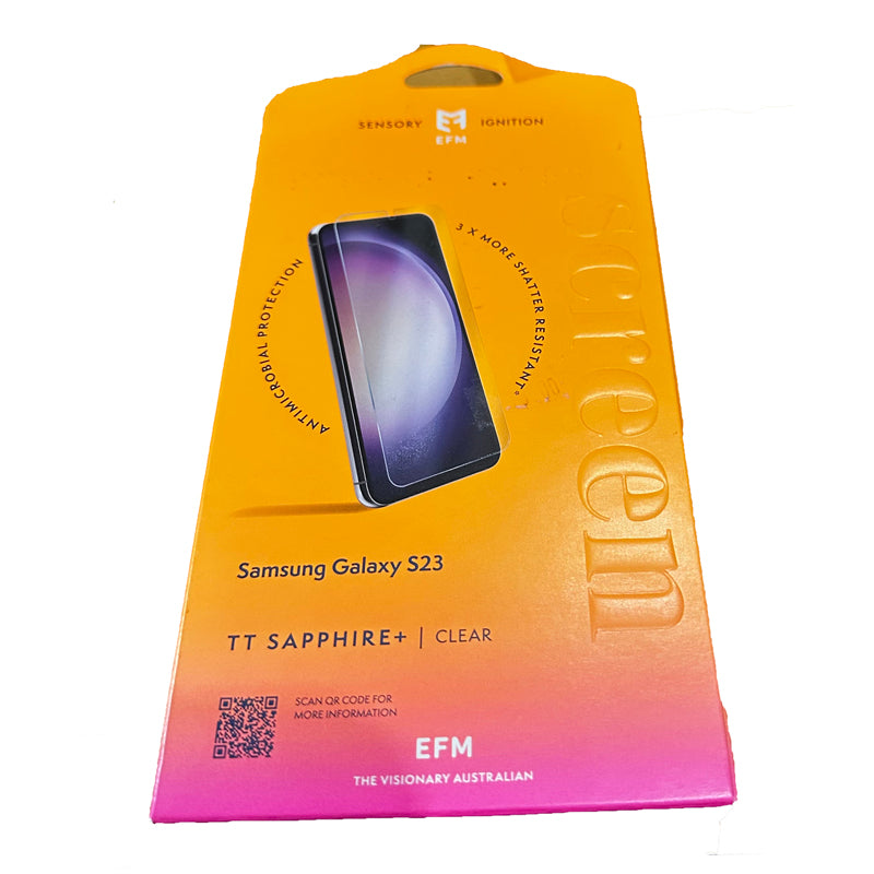 EFM TT Sapphire plus Screen Armour for Samsung Galaxy S23 (6.1") - Clear