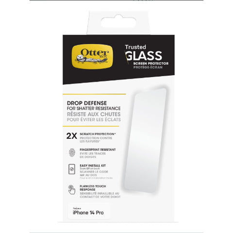 Otterbox Trusted Glass Screen Protector For iPhone 14 Pro (6.1")-Clear