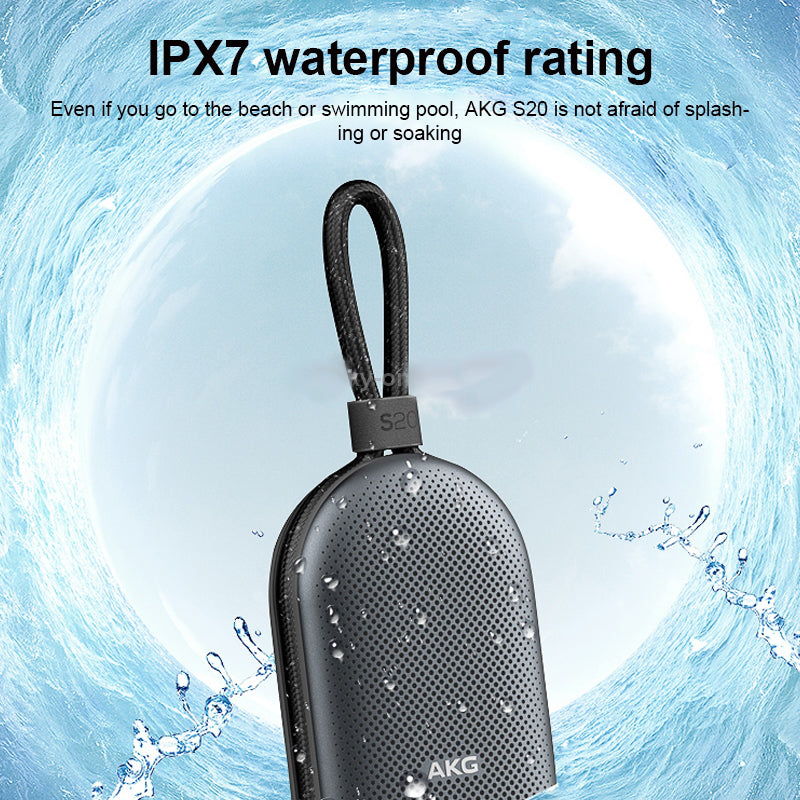 SAMSUNG Harman AKG S20 Wireless Waterproof Portable Bluetooth Speaker (Midnight-Black) Designed for Samsung