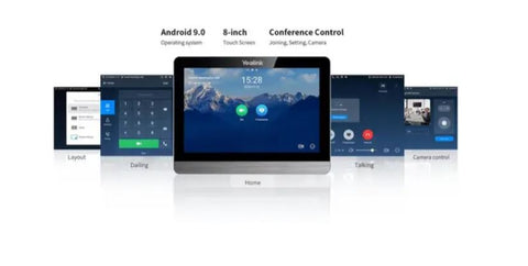 Yealink CTP18 Teams Collaboration Touch Panel Annotation on Shared Content Conference Control Flexible Deployment 8-Inch Touch Screen