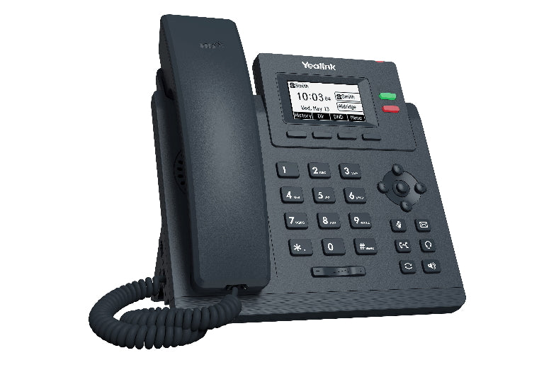 Yealink T31G 2 Line IP phone Basic Desk Phone / 132x64 LCD / Dual Gigabit Ports / PoE. No Power Adapter included / Zoom / HD Voice / 5-Way Local Conference
