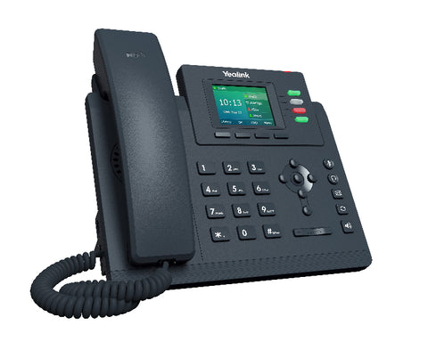 Yealink T33G 4 Line IP phone Entry-level 320x240 Colour Display Dual Gigabit Ports PoE HD Voice Quality No Power Adapter included Zoom HD Voice