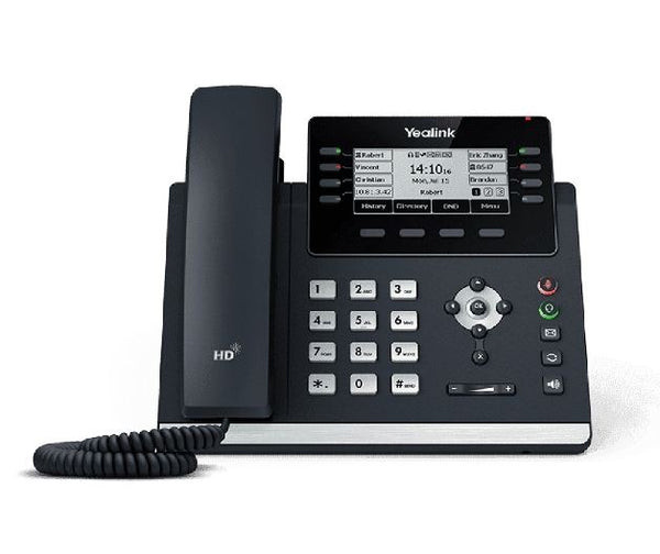 Yealink T43U 12 Line IP phone 3.7" 360x160 pixel Graphical LCD with backlight Dual USB Ports POE Support Wall Mountable ( T42S ) 3.7" screen