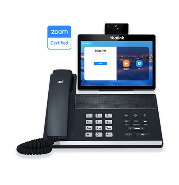 Yealink ZOOM-VP59 16 Line IP Full-HD Video Phone 8" 1280 x 800 colour touch screen HD voice Dual Gig Ports Bluetooth WiFi USB HDMI Teams &Zoom