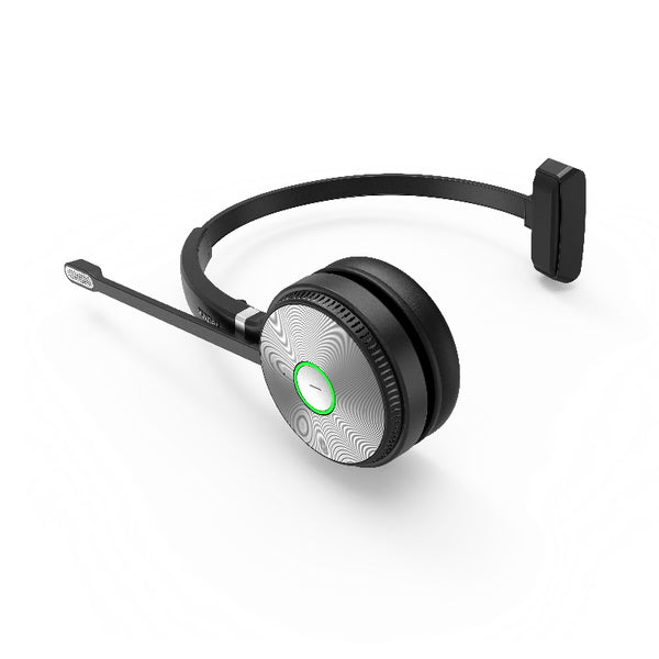 Yealink WH62 Mono UC DECT Wireless Headset / Busylight On Headset / 2 Micro-USB Connection / Leather Ear Cushions (IPY-WH62-MONO-TEAMS alternative)