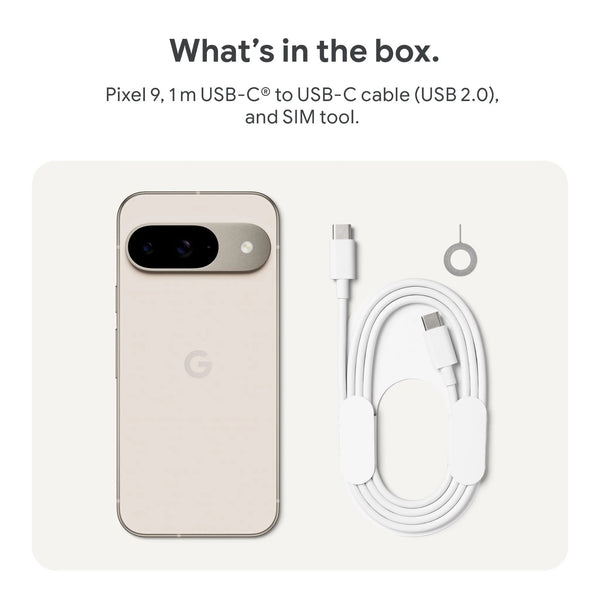 Google Pixel 9 5G 128GB - Porcelain (GA05839-CA)*AU STOCK* 6.3 OLED 120Hz 12GB/128GB 50MP/10.5MP Single SIM + eSIM 4700mAh 2 Years Warranty