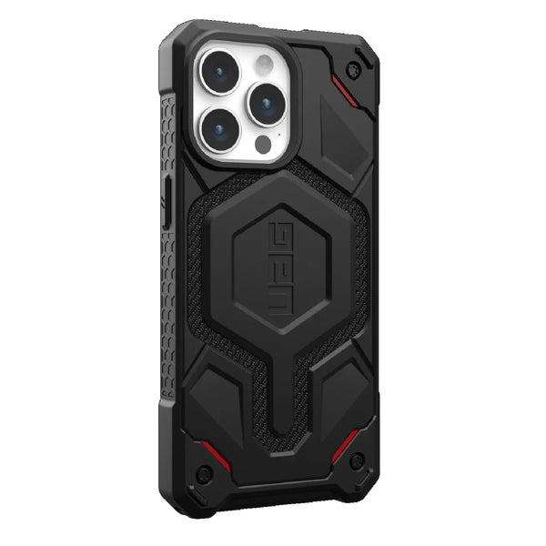 UAG Monarch Pro MagSafe Apple iPhone 15 Pro Max (6.7") Rugged Case - Kevlar Black (114222113940) 25ft. Drop Protection (7.6M) 10 Years Warranty