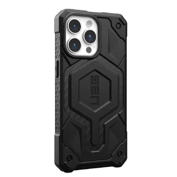 UAG Monarch Pro MagSafe Apple iPhone 15 Pro Max (6.7") Rugged Case - Carbon Fiber (114222114242) 25ft. Drop Protection (7.6M) 10 Years Warranty