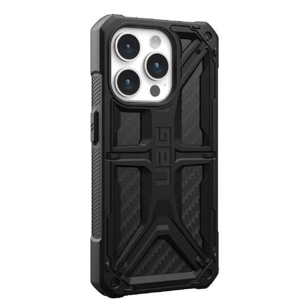 UAG Monarch Apple iPhone 15 Pro (6.1") Rugged Case - Carbon Fiber (114278114242) 20ft. Drop Protection (6M) 5 Layers Protection 10 Years Warranty