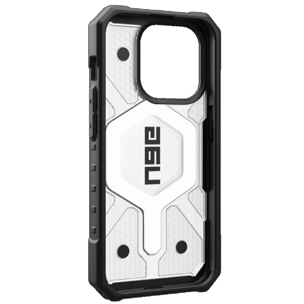 UAG Pathfinder MagSafe Apple iPhone 15 Pro (6.1") Rugged Case - Ice (114281114343) 18ft. Drop Protection (5.4M) Tactical Grip 10 Years Warranty