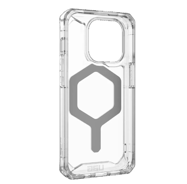 UAG Plyo MagSafe Apple iPhone 15 Pro (6.1") Rugged Case - Ice/Silver (114286114333) 16ft. Drop Protection (4.8M) 10 Years Warranty