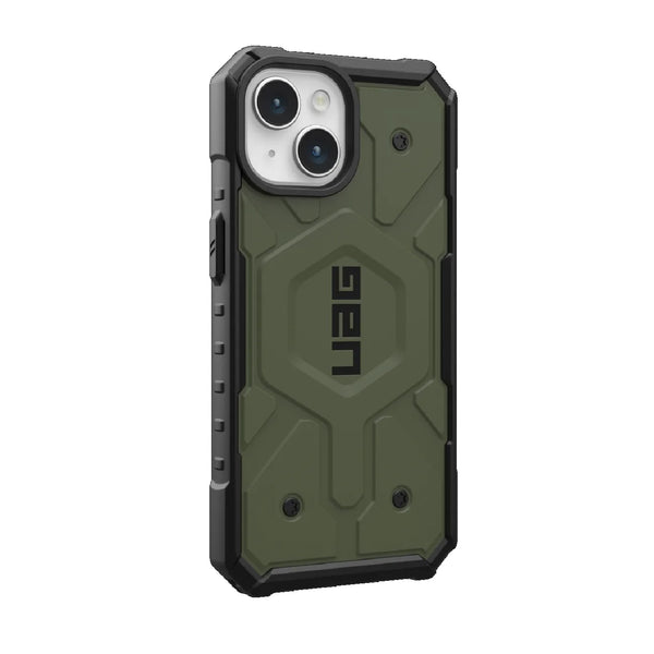 UAG Pathfinder MagSafe Apple iPhone 15 (6.1") Case - Olive Drab (114291117272)18ft. Drop Protection (5.4M)Tactical Grip Raised Screen Surround