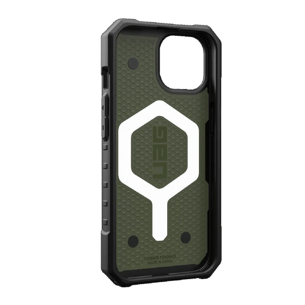 UAG Pathfinder MagSafe Apple iPhone 15 (6.1") Rugged Case - Olive Drab (114291117272) 18ft. Drop Protection (5.4M) Tactical Grip 10 Years Warranty