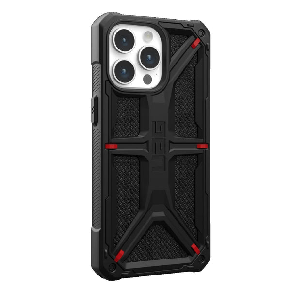 UAG Monarch Kevlar Apple iPhone 15 Pro Max (6.7") Rugged Case - Kevlar Black(114298113940) 20ft. Drop Protection (6M) 10 Years Warranty