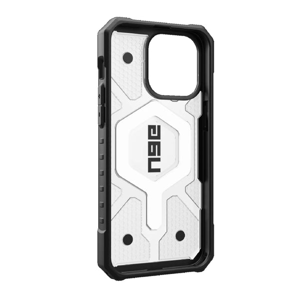 UAG Pathfinder MagSafe Apple iPhone 15 Pro Max (6.7") Rugged Case - Ice (114301114343) 18ft. Drop Protection (5.4M) Tactical Grip 10 Years Warranty