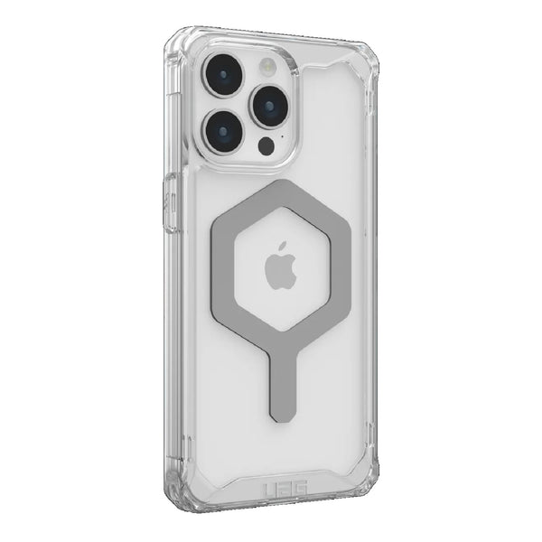 UAG Plyo MagSafe Apple iPhone 15 Pro Max (6.7") Case - Ice/Silver(114305114333)16ft. Drop Protection (4.8M) Raised Screen Surround Air-Soft Corners