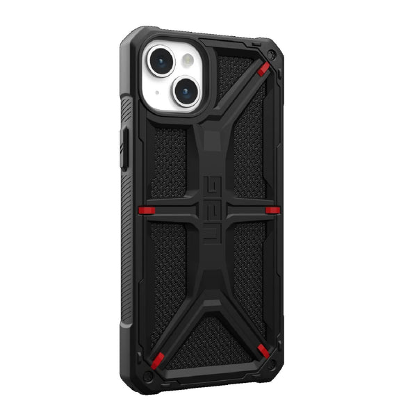 UAG Monarch Kevlar Apple iPhone 15 Plus (6.7") Case - Kevlar Black (114309113940) 20ft. Drop Protection (6M)5 Layers ProtectionTactical Grip