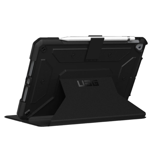 UAG Metropolis Apple iPad (10.2") (9th/8th/7th Gen) Folio Case - Black(121916114040) DROP+ Military Standard Adjustable stand Pencil holder